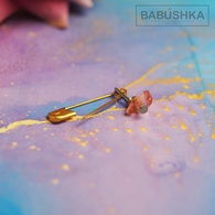 Оберег Булавка от сглаза Babushka Сердолик