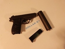 Игрушечный металлический пневматический пистолет Airsoft Gun G.3A