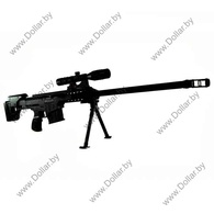 Игрушка винтовка пневматическая, снайперская Barrett Airsoft Gun арт. no.688-2 с лазерным прицелом
