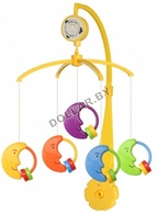 Каруселька с пластиковыми игрушками, арт.SK/20035В (цветная луна) "TEX"