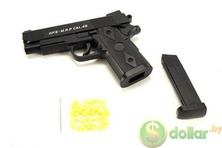 Игрушка металлический пневматический пистолет AIRSOFT GUN С.9