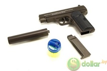 Игрушка металлический пневматический пистолет AIRSOFT GUN С.17А+ (арт.9-1748)