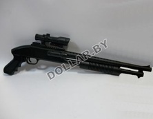 Воздушное ружье Huanghe штурмовой дробовик M590 "0047" + 5 пакетиков пулек в подарок!